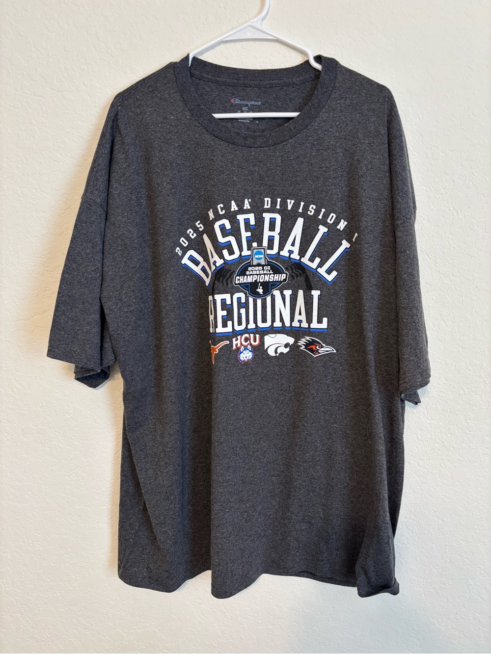Champion Charcoal Gray Baseball Regional Graphic Tee